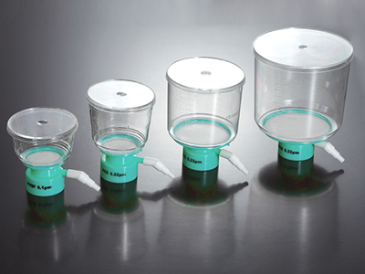 A variety of membrane materials and  specifications (150 mL, 250 mL, 500 mL,  1000 mL) are available to meet a variety  of experimental requirements