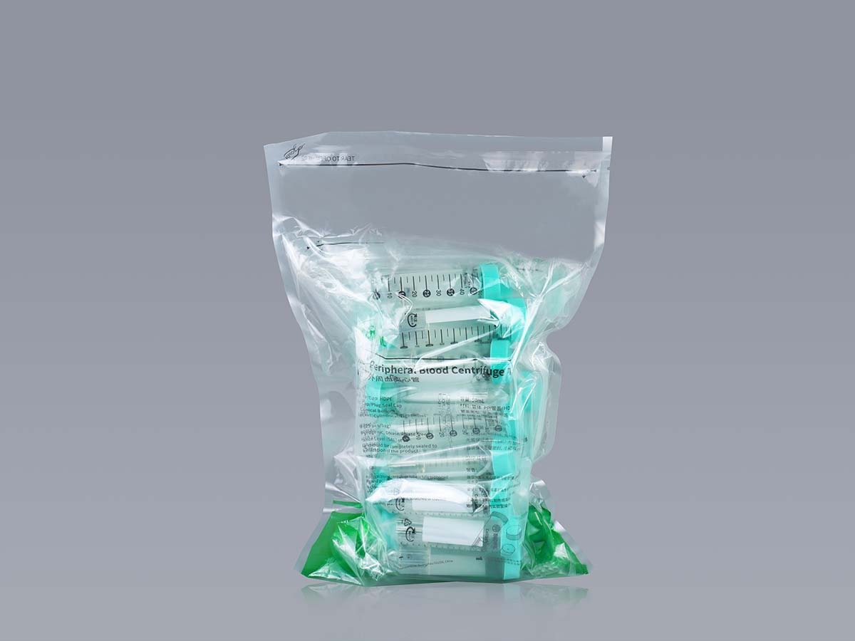 Triple independent bagged clean medical outer packaging, with product lot number marked on the  innermost layer for traceability.