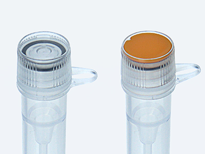 Vial cap's recessed socket top structure allows simple installation of color-coding insert, inserts  are available in 8 colors, providing additional options for sample identification