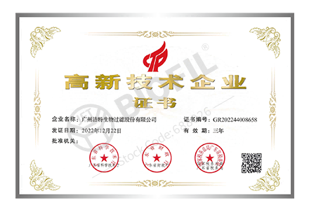 High-Tech Enterprise Certificate