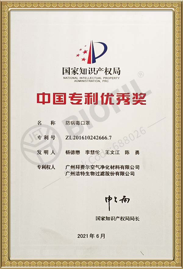 Excellent China Patent Award