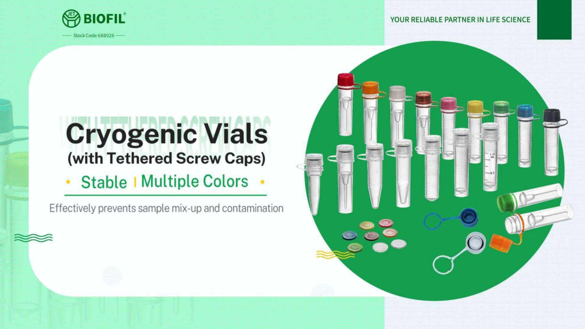 Cryogenic Vials (with Tethered Screw Caps)