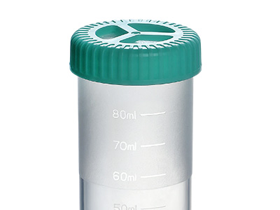 360° frosted writing area for labling and recording