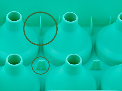 Multi-ribbed reinforced support base 