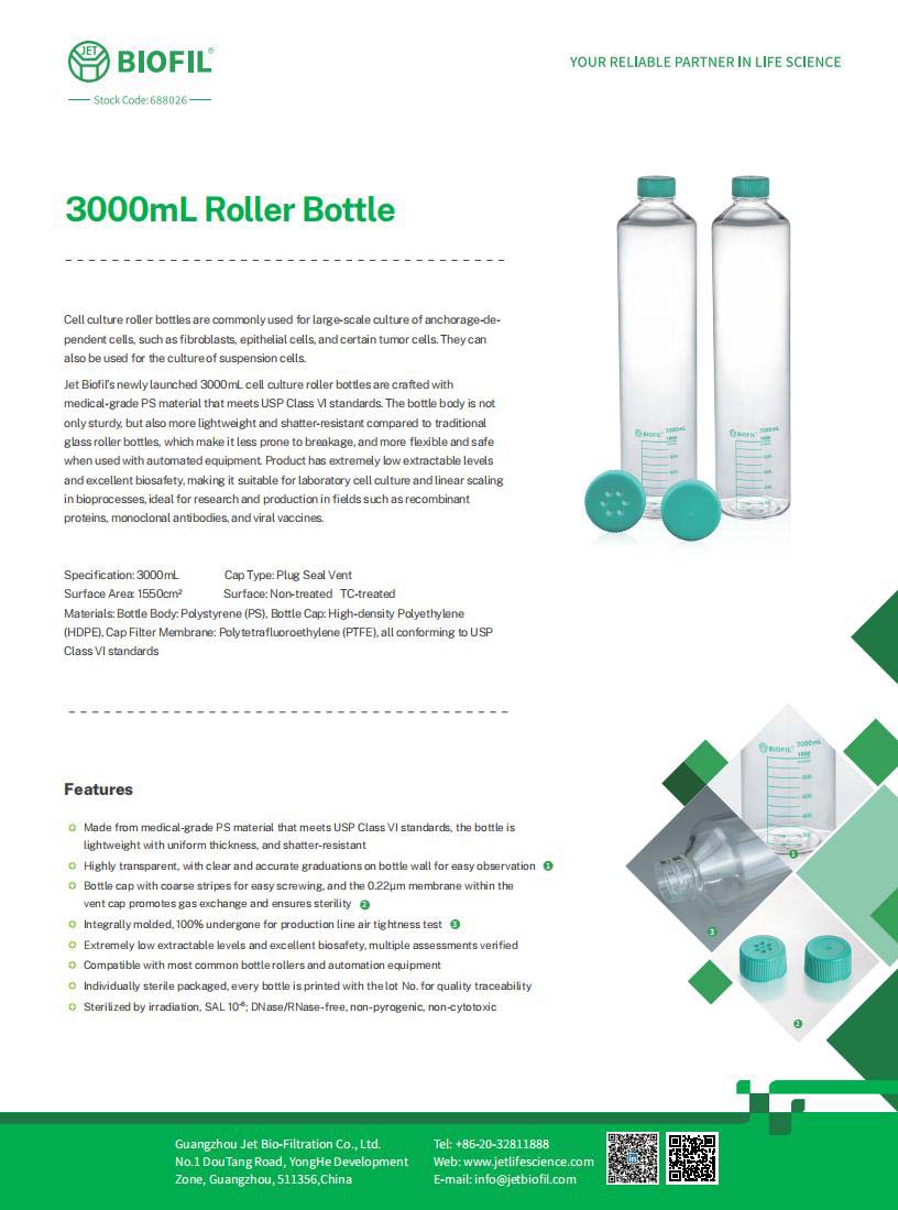 3000 mL Roller Bottle