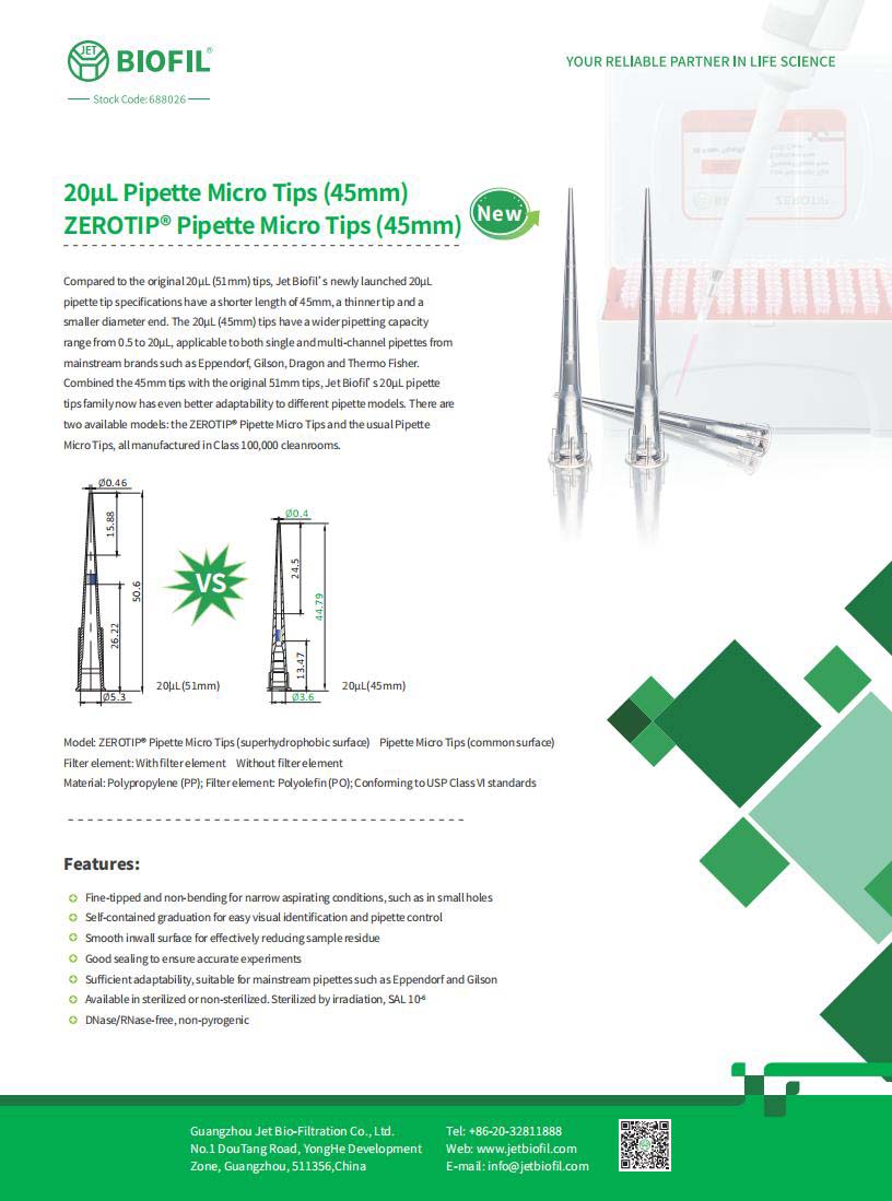 20μL（45mm）pipette tips
