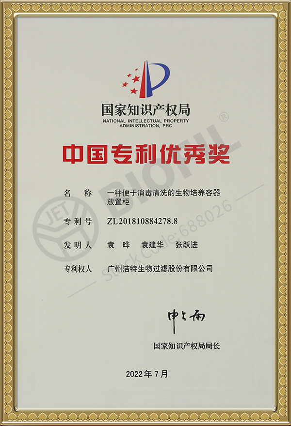 Excellent China Patent Award