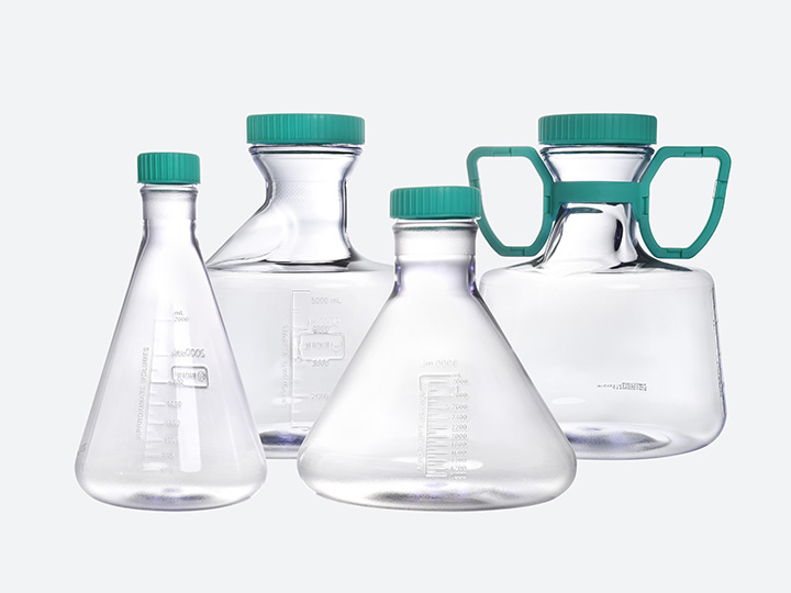 Frascos Erlenmeyer de alta capacidade